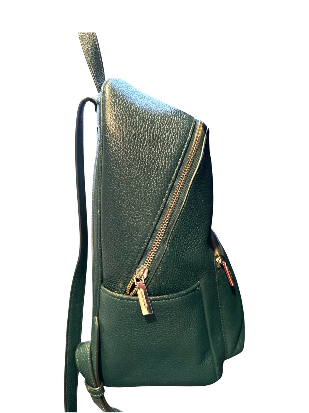 KATE SPADE NY Leila Medium Dark Green Pebbled Leather Backpack - EUC - Picture 3 of 4